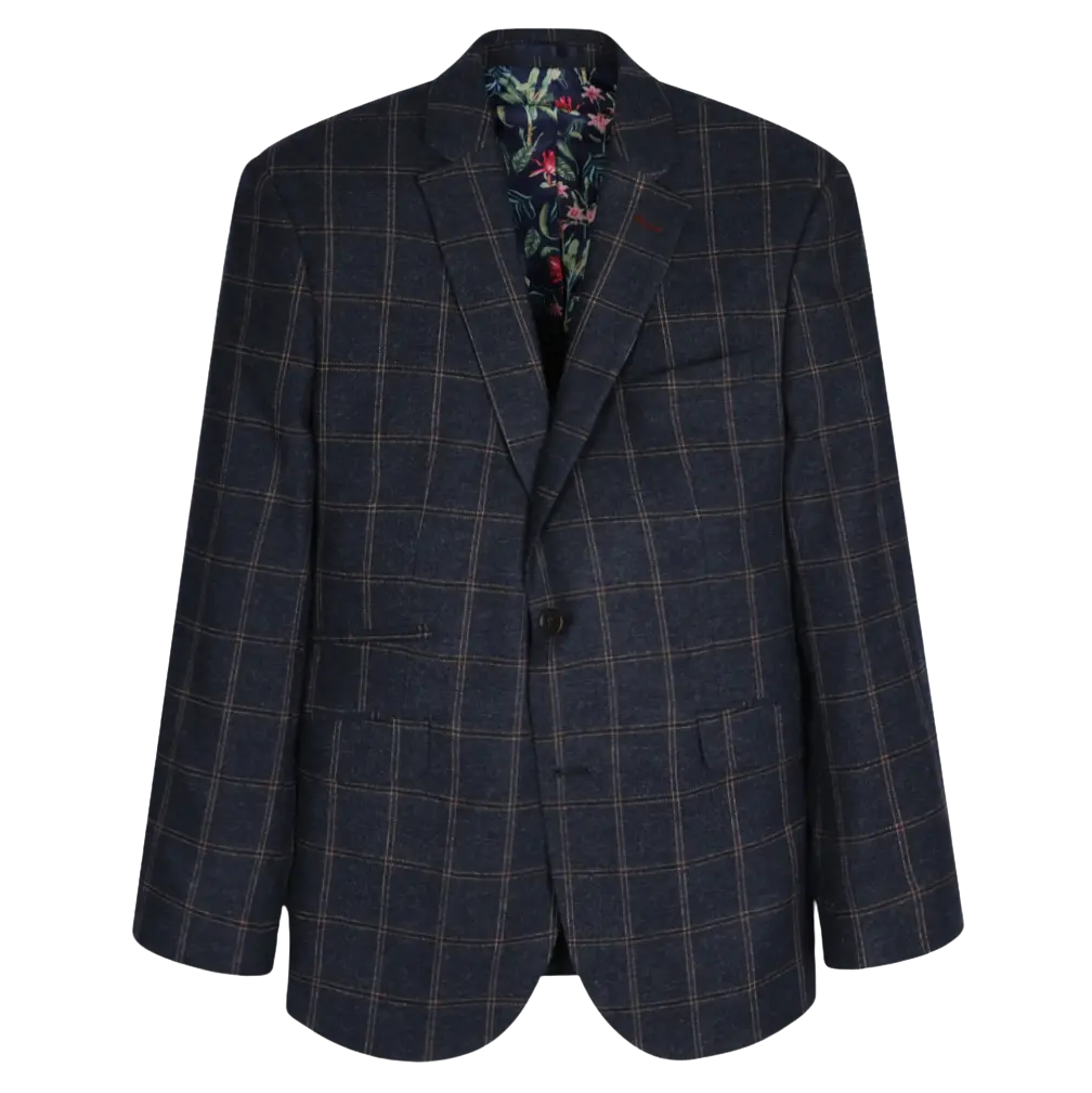 Coes Wool Blend Check Jacket for Men