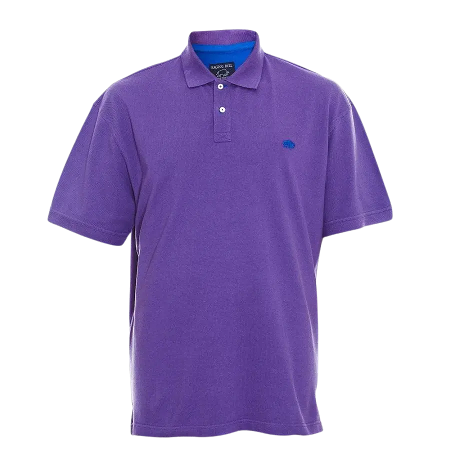 Raging Bull Big & Tall New Signature Polo Shirt for Men in Purple