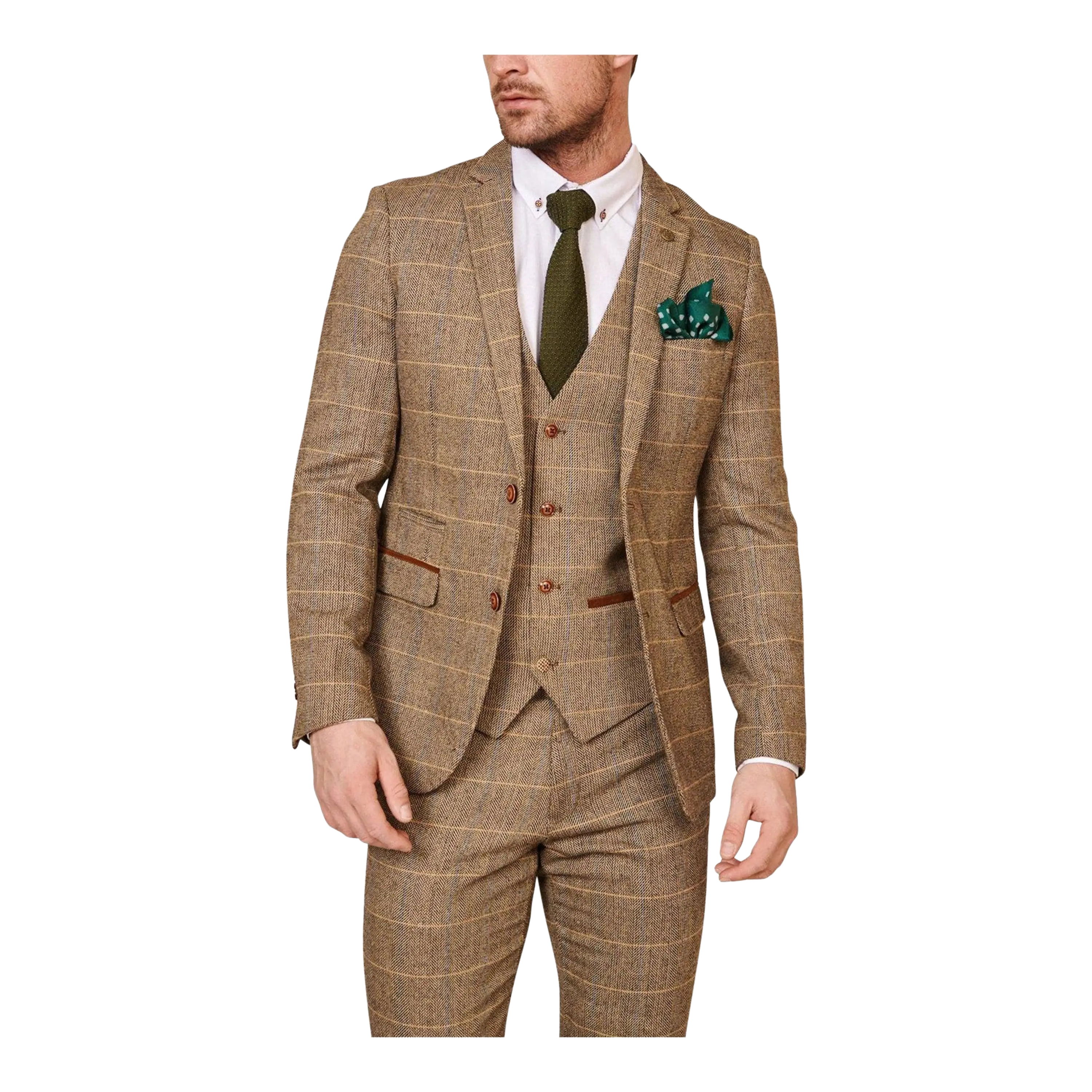 Marc Darcy Ted Tweed Suit Jacket for Men