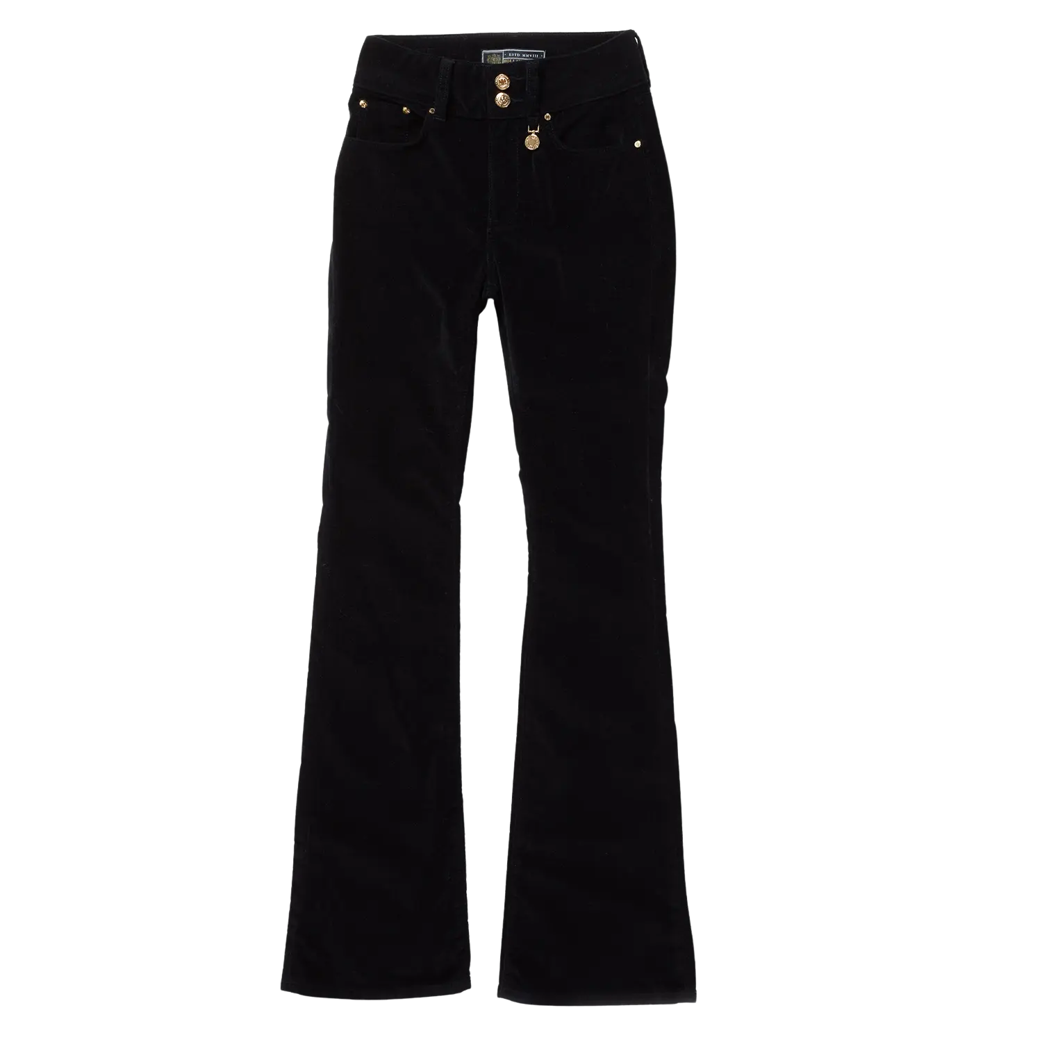 Holland Cooper High-Rise Velvet Flares for Women