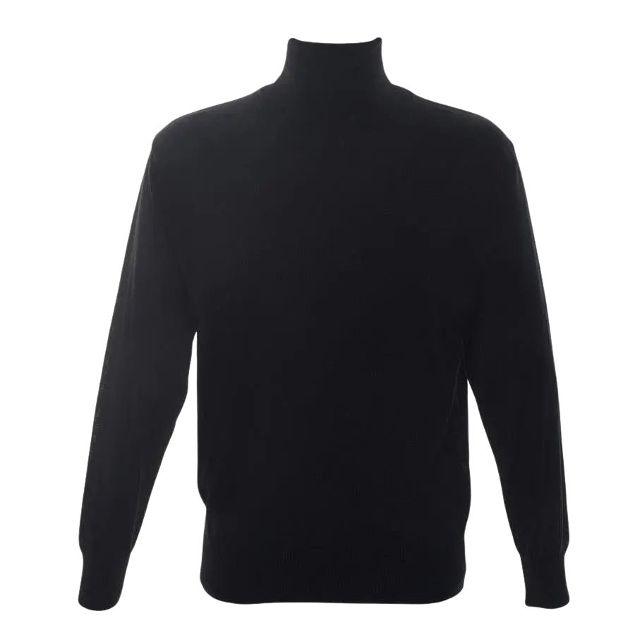 Franco Ponti Rollcollar Pullover in Black