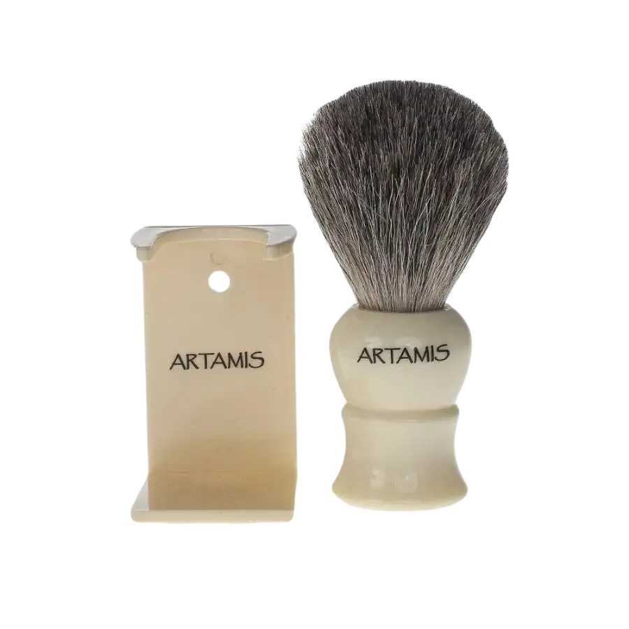 Artamis Mens Mixed Badger Shaving Brush in Ivory