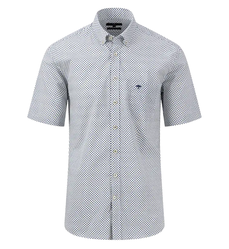 Fynch-Hatton Short Sleeve Pattern Shirt for Men