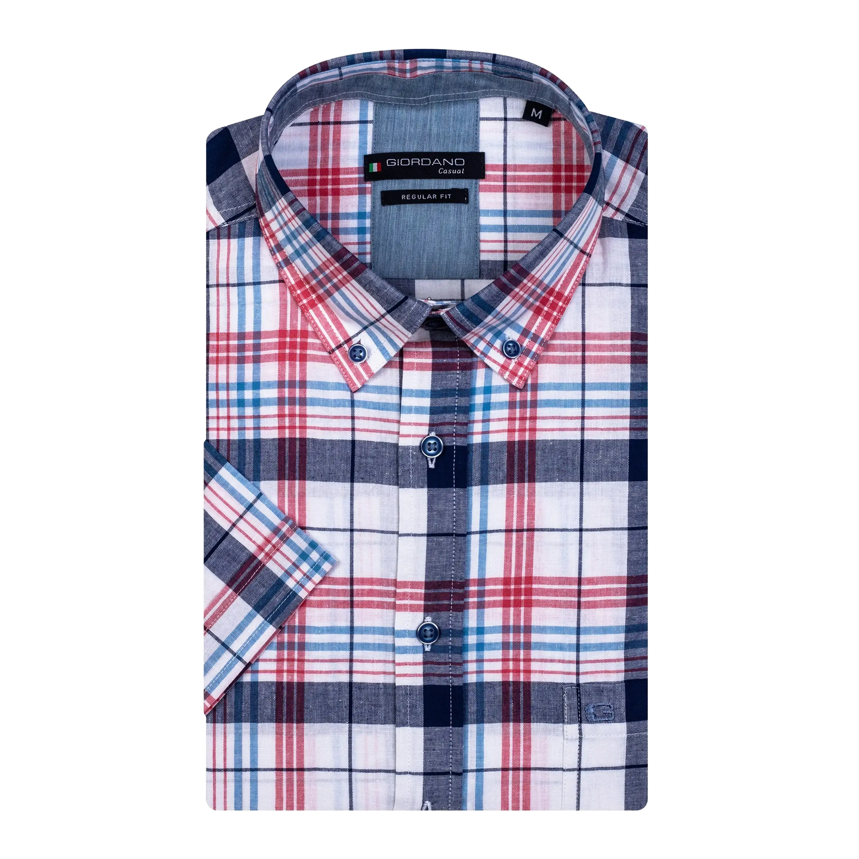 Giordano Checked Short Sleeve Shirt for Men