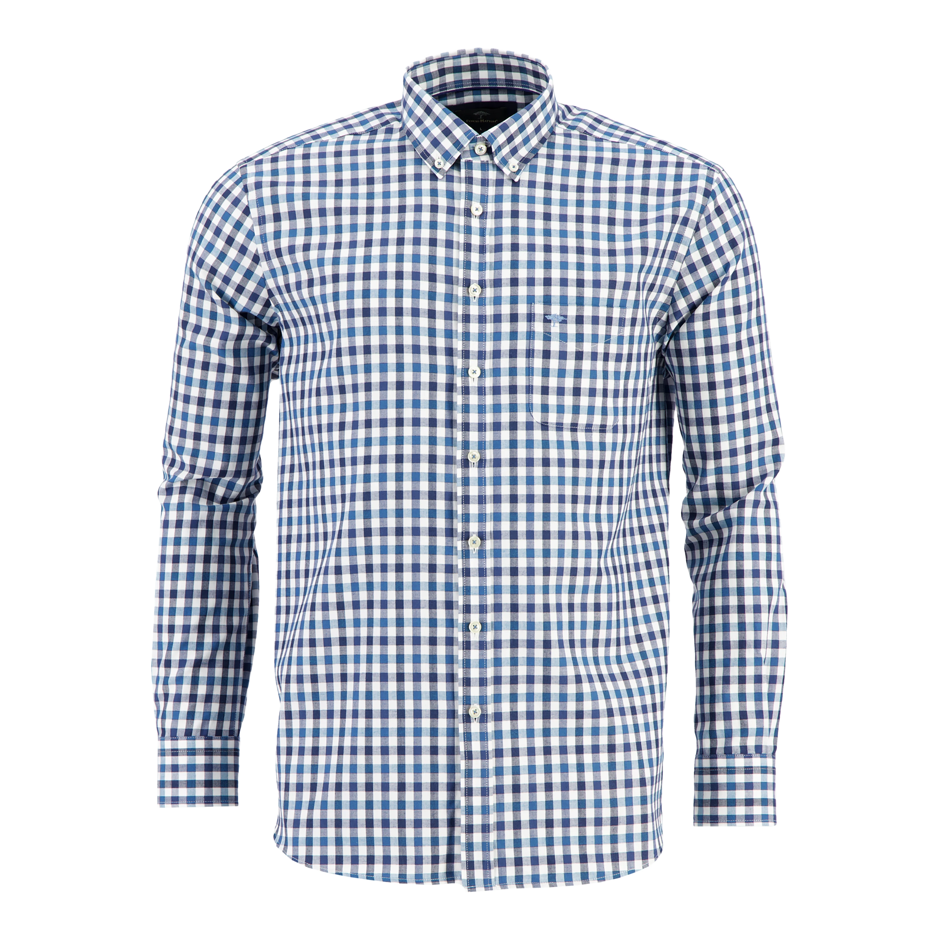 Fynch-Hatton Winter Combi Long Sleeve Check Shirt for Men
