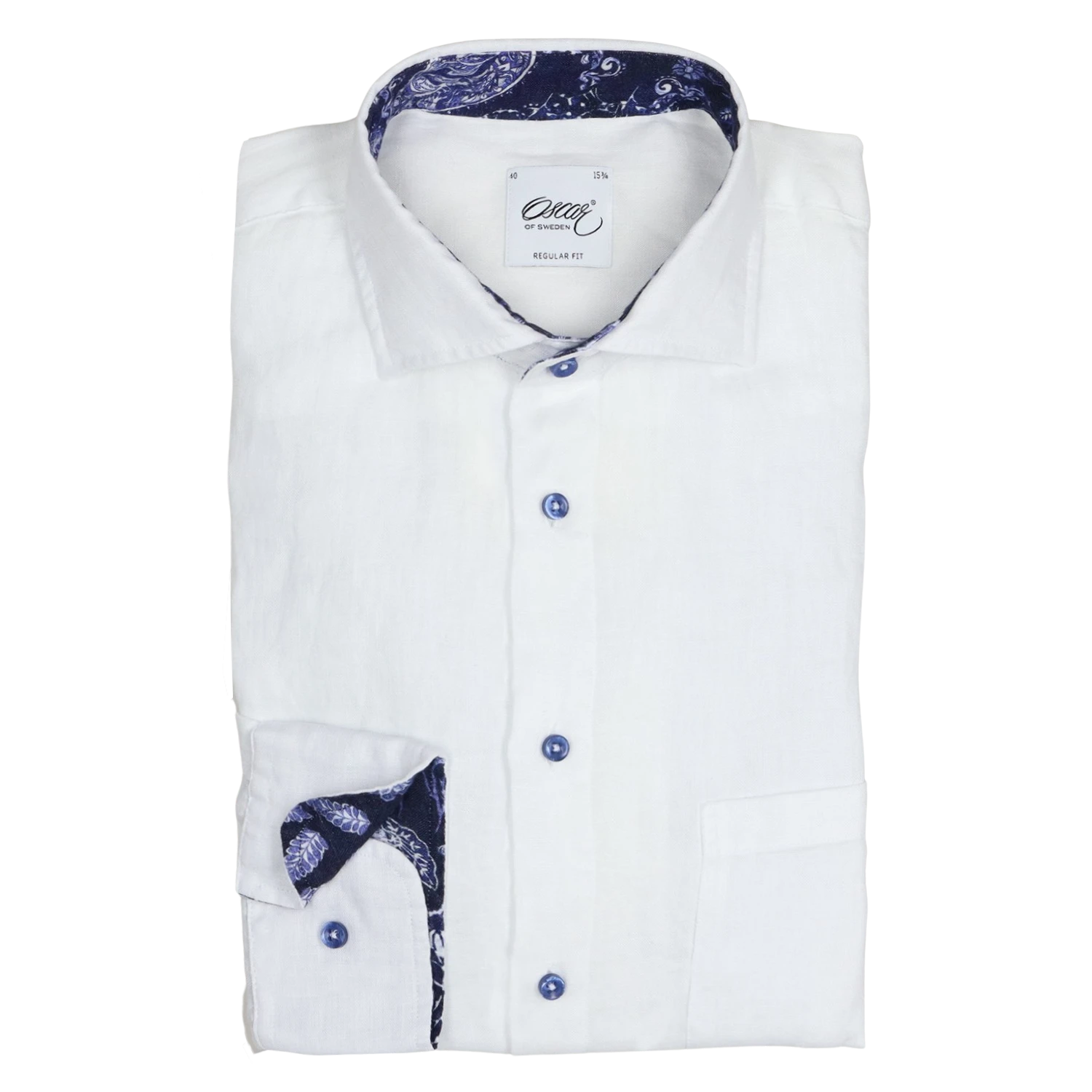 Oscar Linen Shirt With Trim for Men