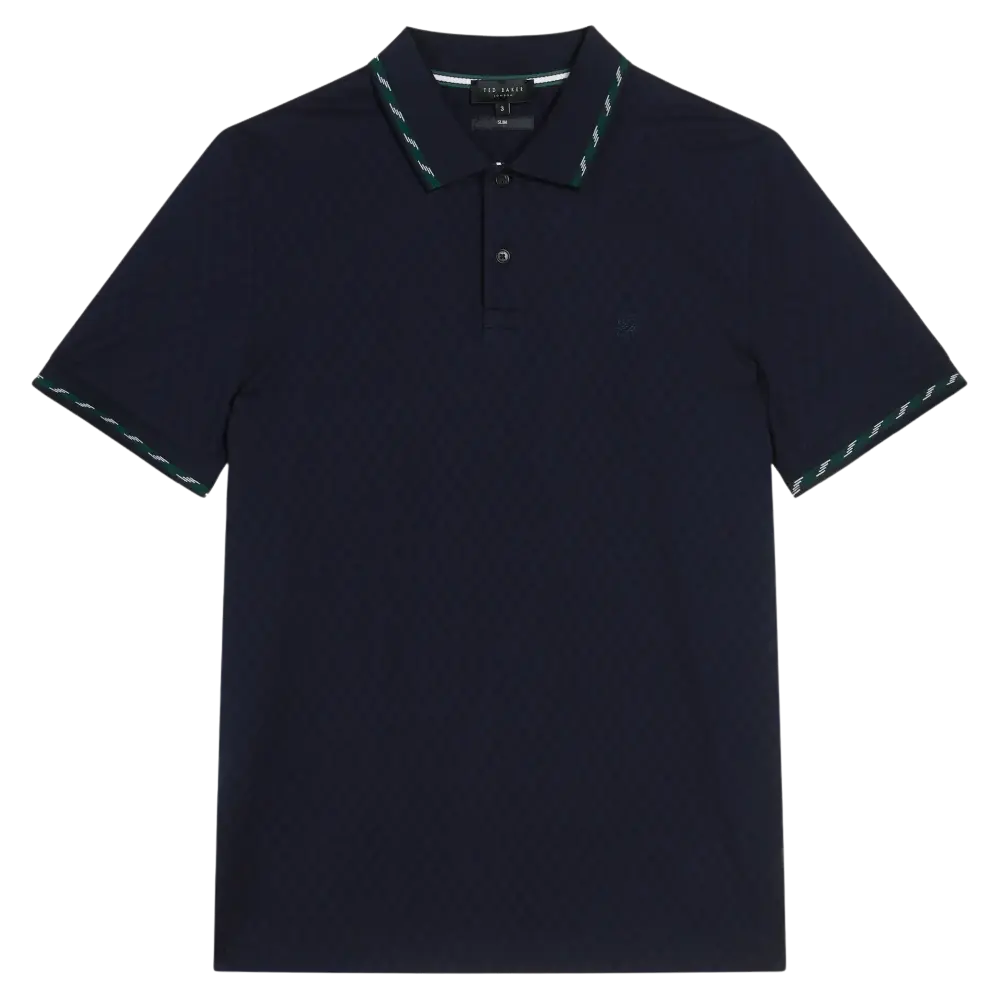 Ted Baker Colson Check Jaquard Polo Shirt for Men