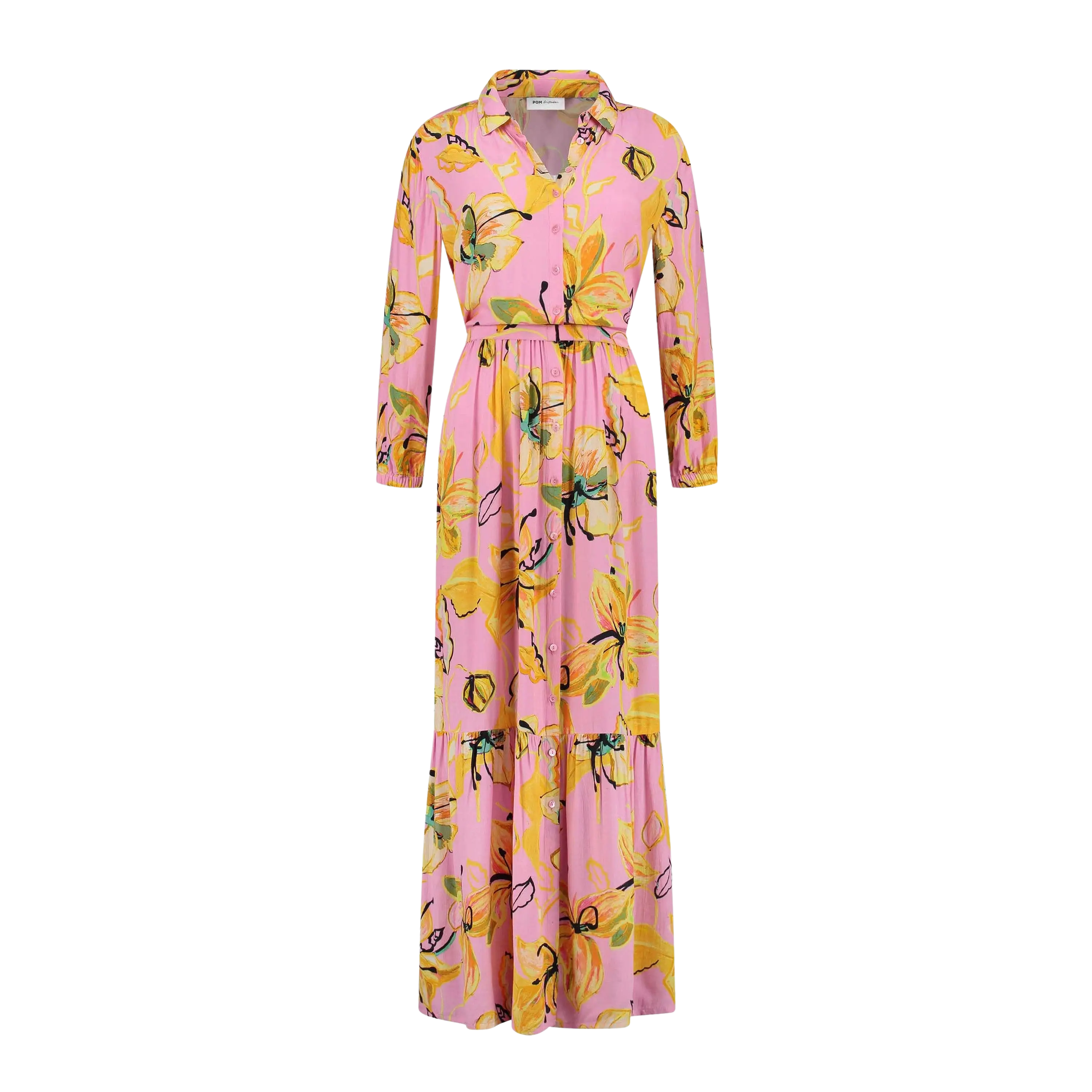 Pom Amsterdam Lilly Candy Pink Maxi Dress for Women