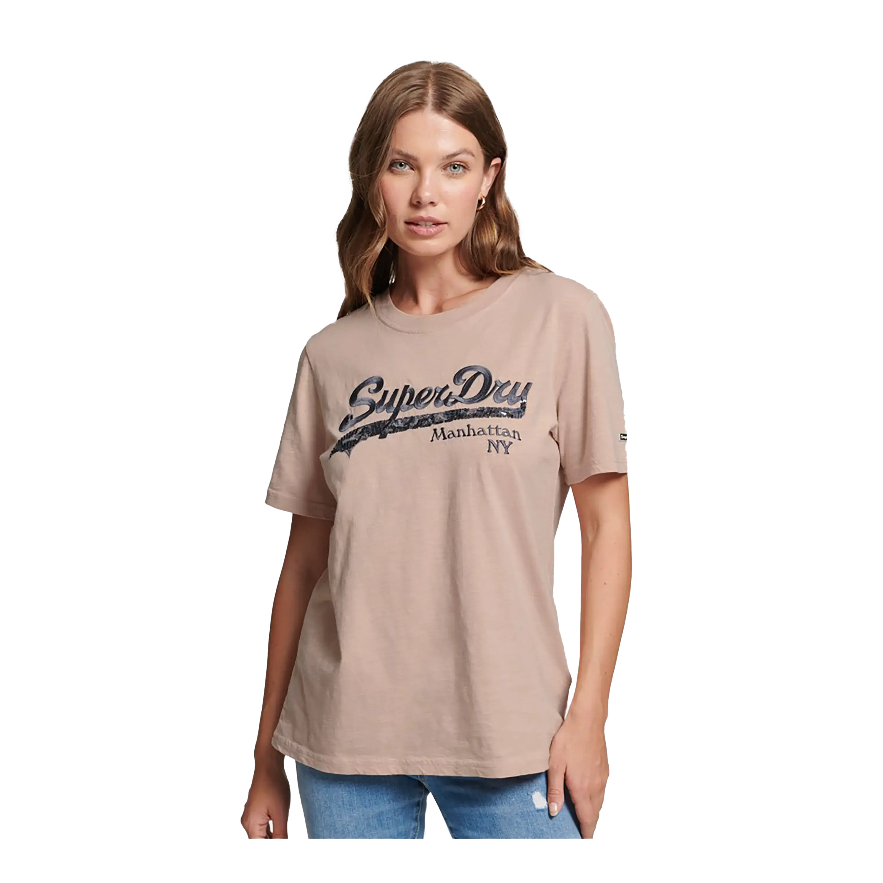 Superdry Embellished Graphic Logo T-Shirt for Women