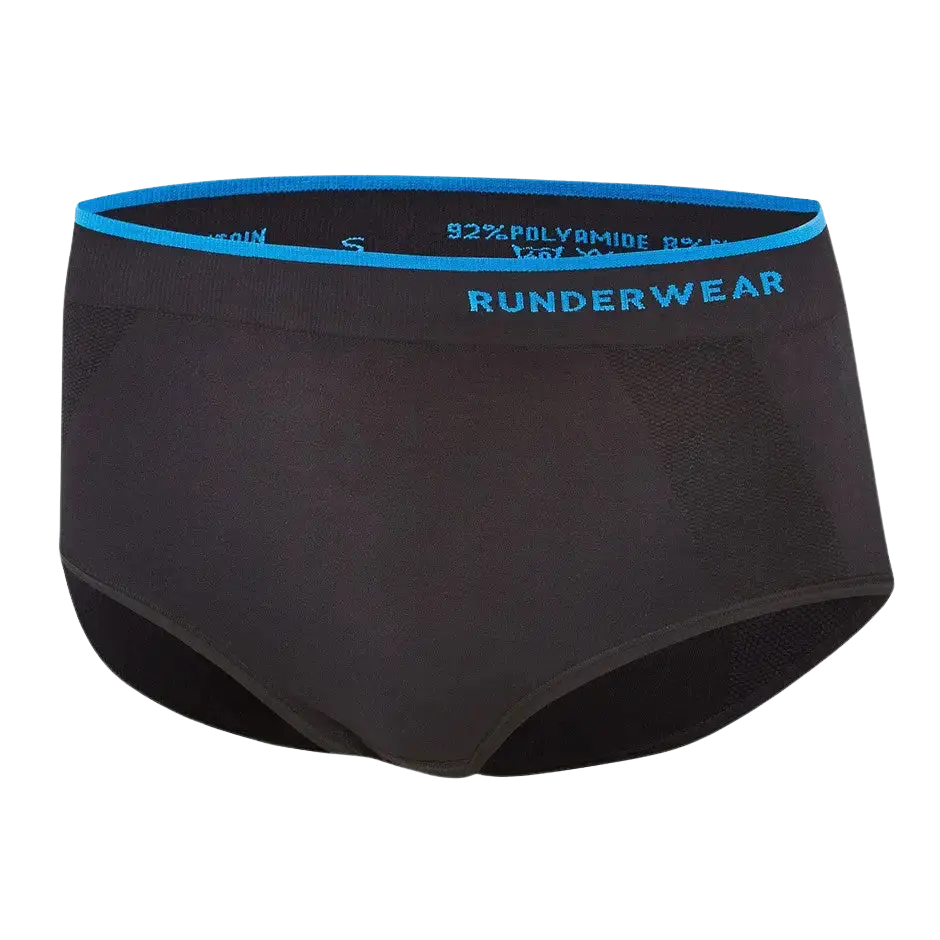 Runderwear Running Briefs for Women in Black