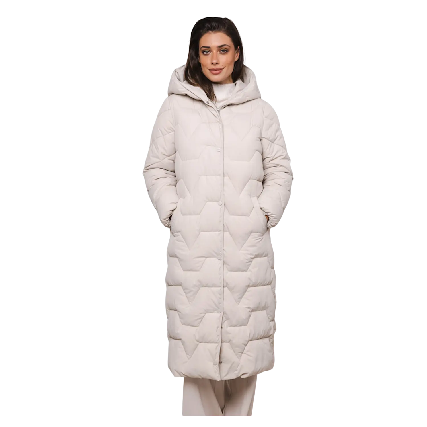 Rino & Pelle Jikke Long Length Hooded Padded Coat for Women