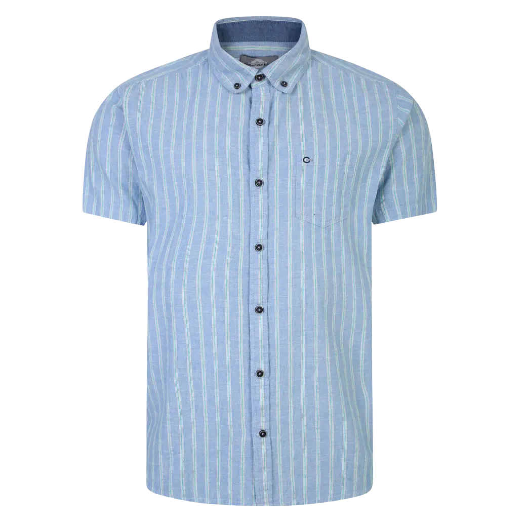 Peter Gribby Short Sleeve Stripe Shirt for Men