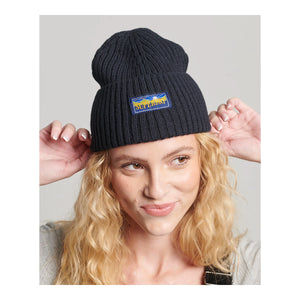 Superdry Knitted Logo Beanie Hat For Men | Coes