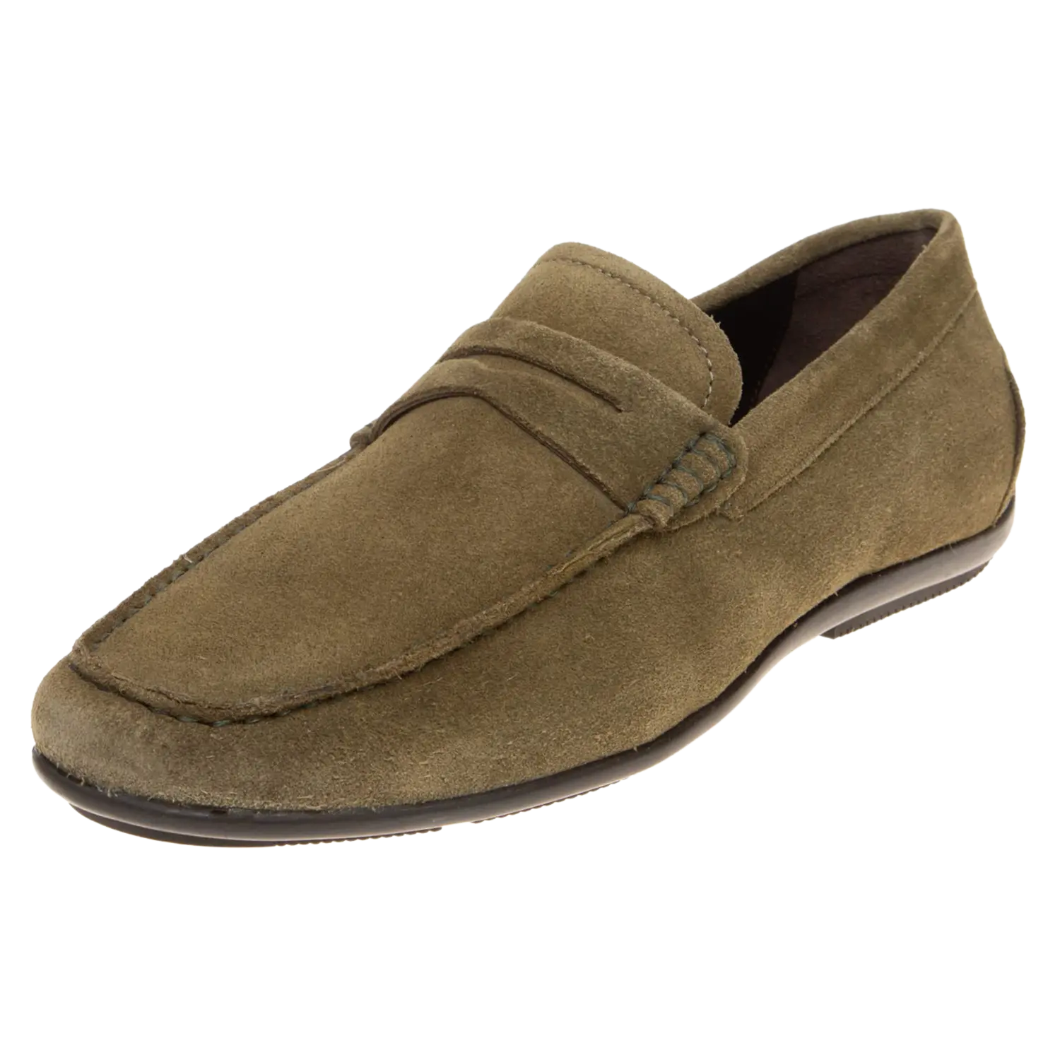 John White Monaco Suede Penny Driver Moccasin Loafer Shoe for Men