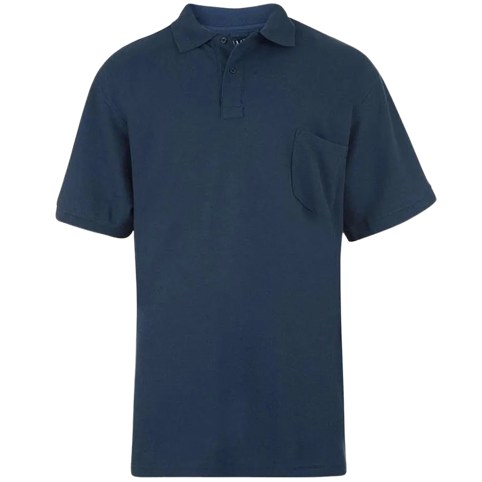 KAM Jeanswear Plain Polo Shirt for Men in Cornflower Blue 2 XL - 8 XL