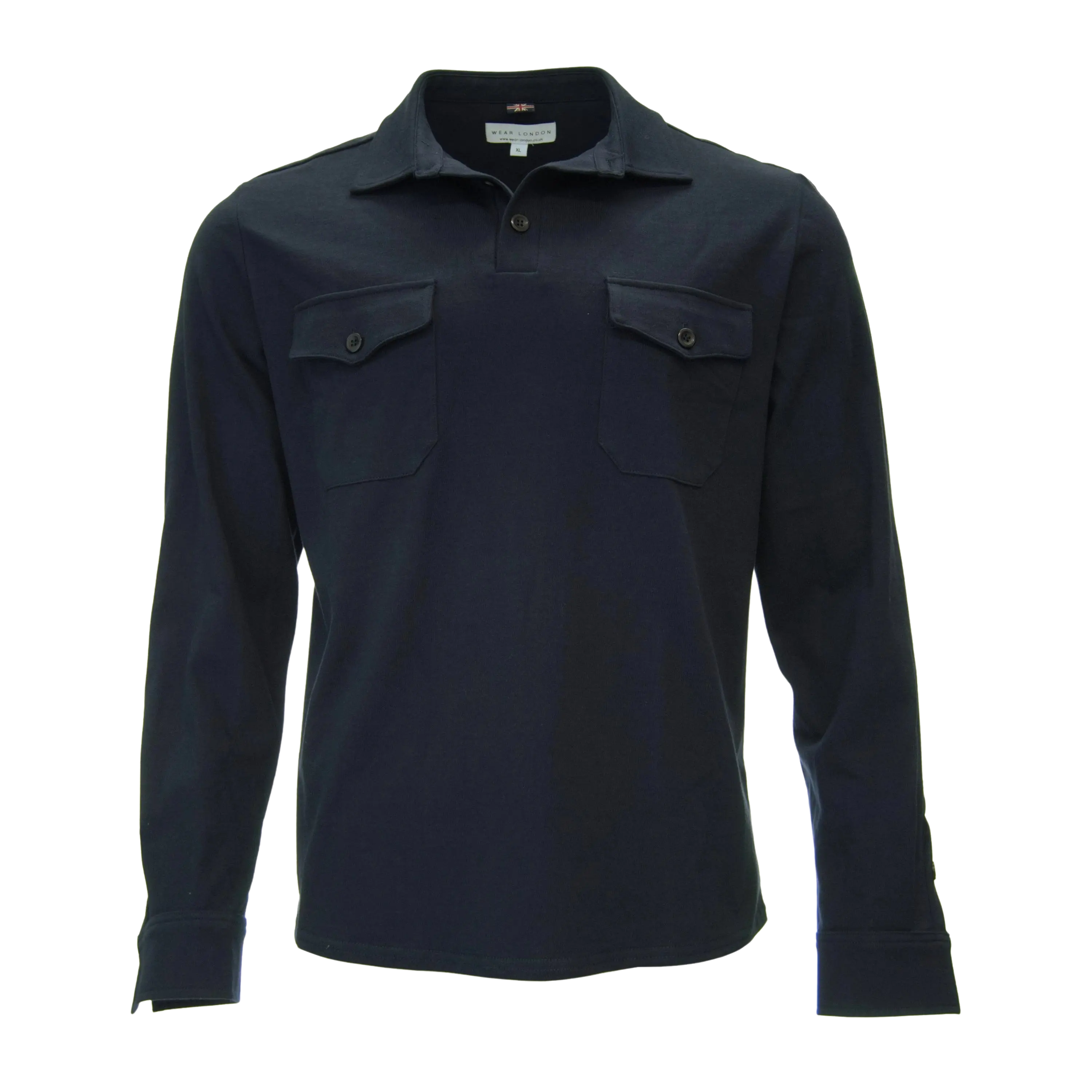 Wear London Castle Long Sleeve Polo for Men