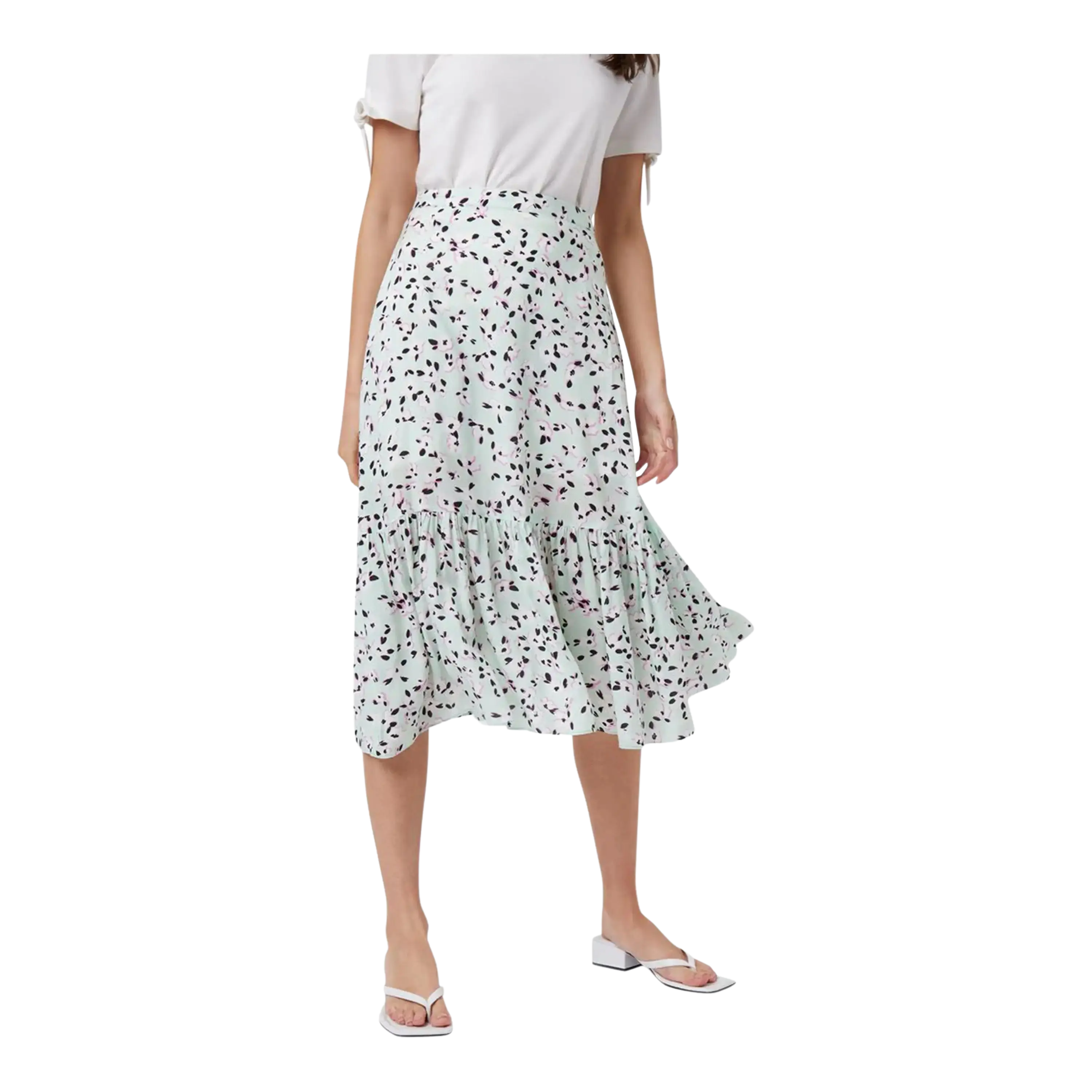 Great Plains Shadow Floral Tie Midi Skirt for Women