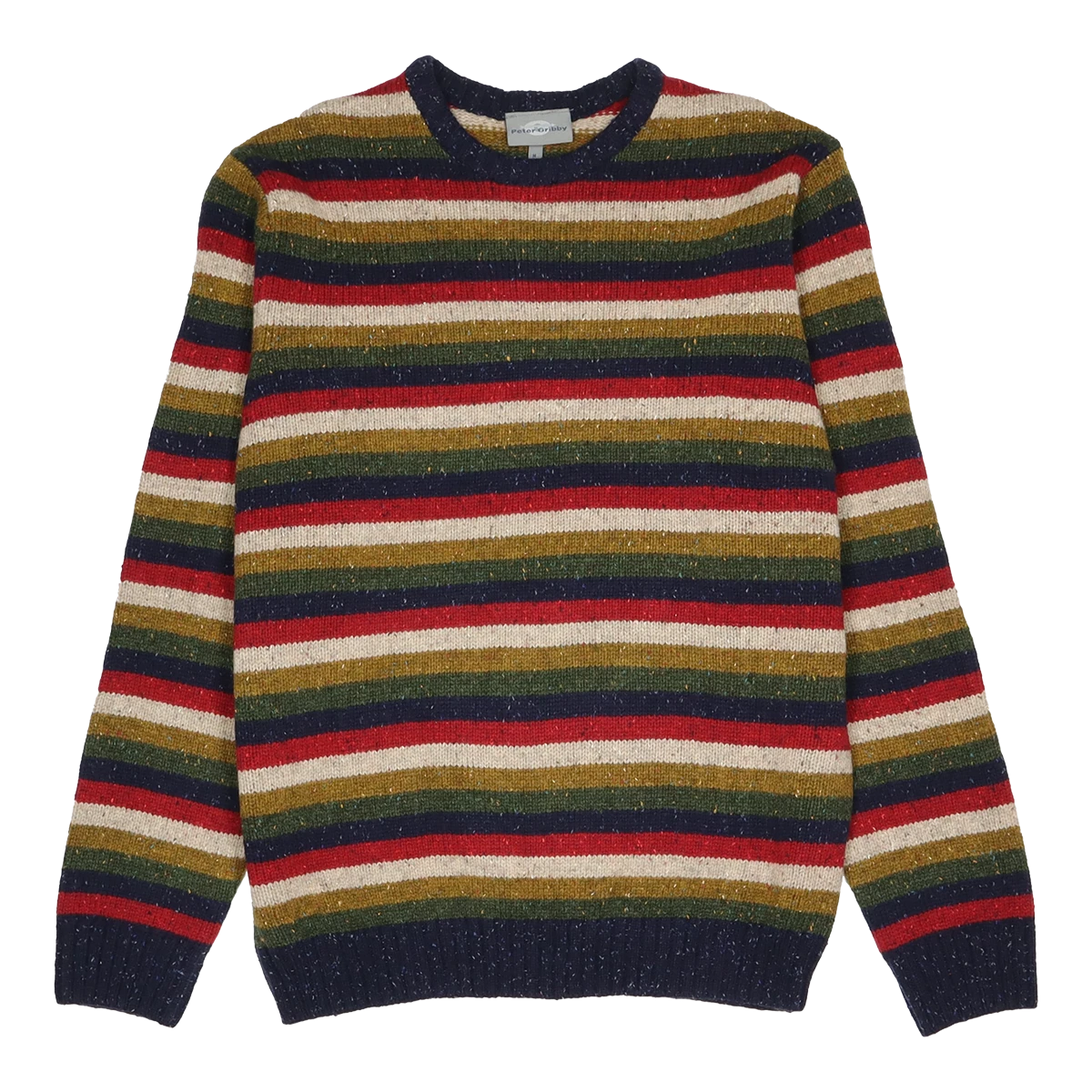 Peter Gribby Striped Multi Colour Crew for Men