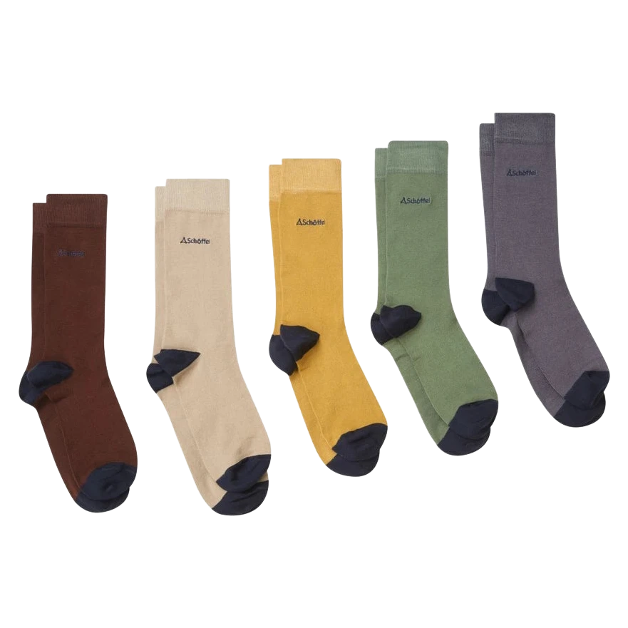 Schoffel Bamboo Sock Box of 5 for Men