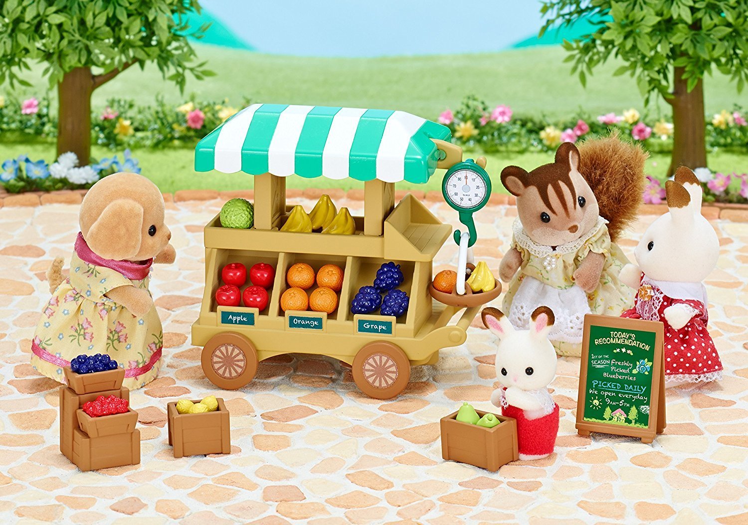 sylvanian families fruit wagon