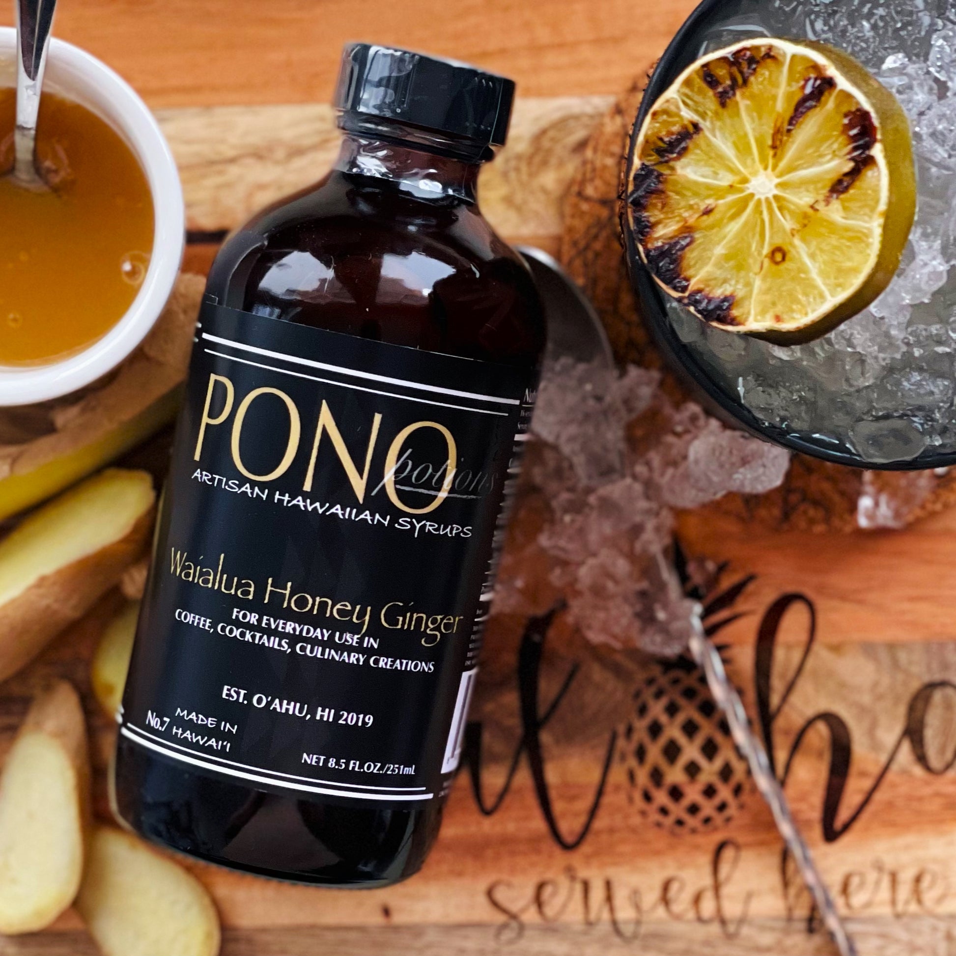 Waialua Honey Ginger Syrup – Pono Potions Hawaiian Syrups