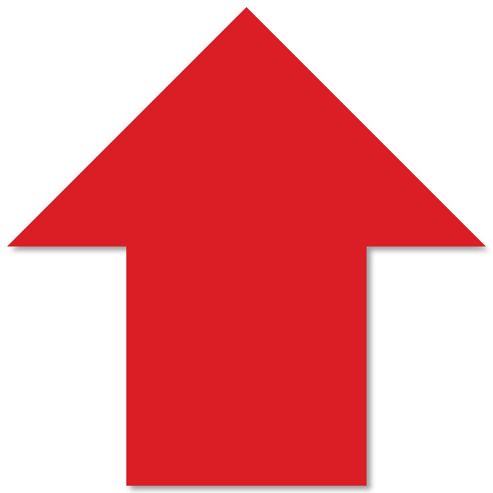 5.5" x 5.5" Red Solid Color Mighty Line Arrows - 50 PK