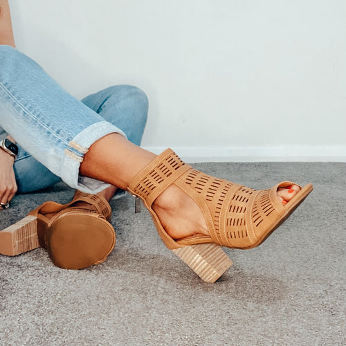 Rosa Linen Leather Cutout sandals – ATP Atelier