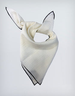 plain white cotton scarf