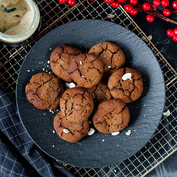 Bezlepkové cookies s kešu maslom.