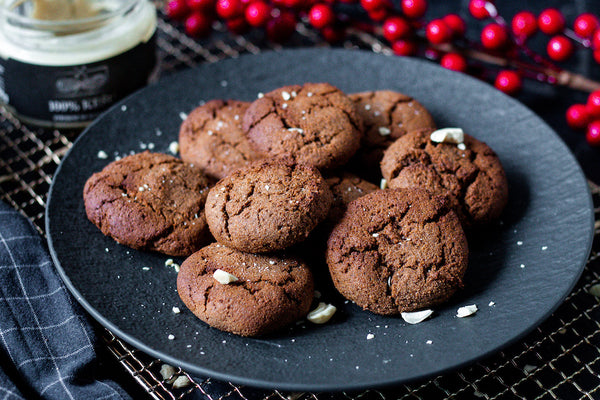 Bezlepkové cookies s kešu maslom.