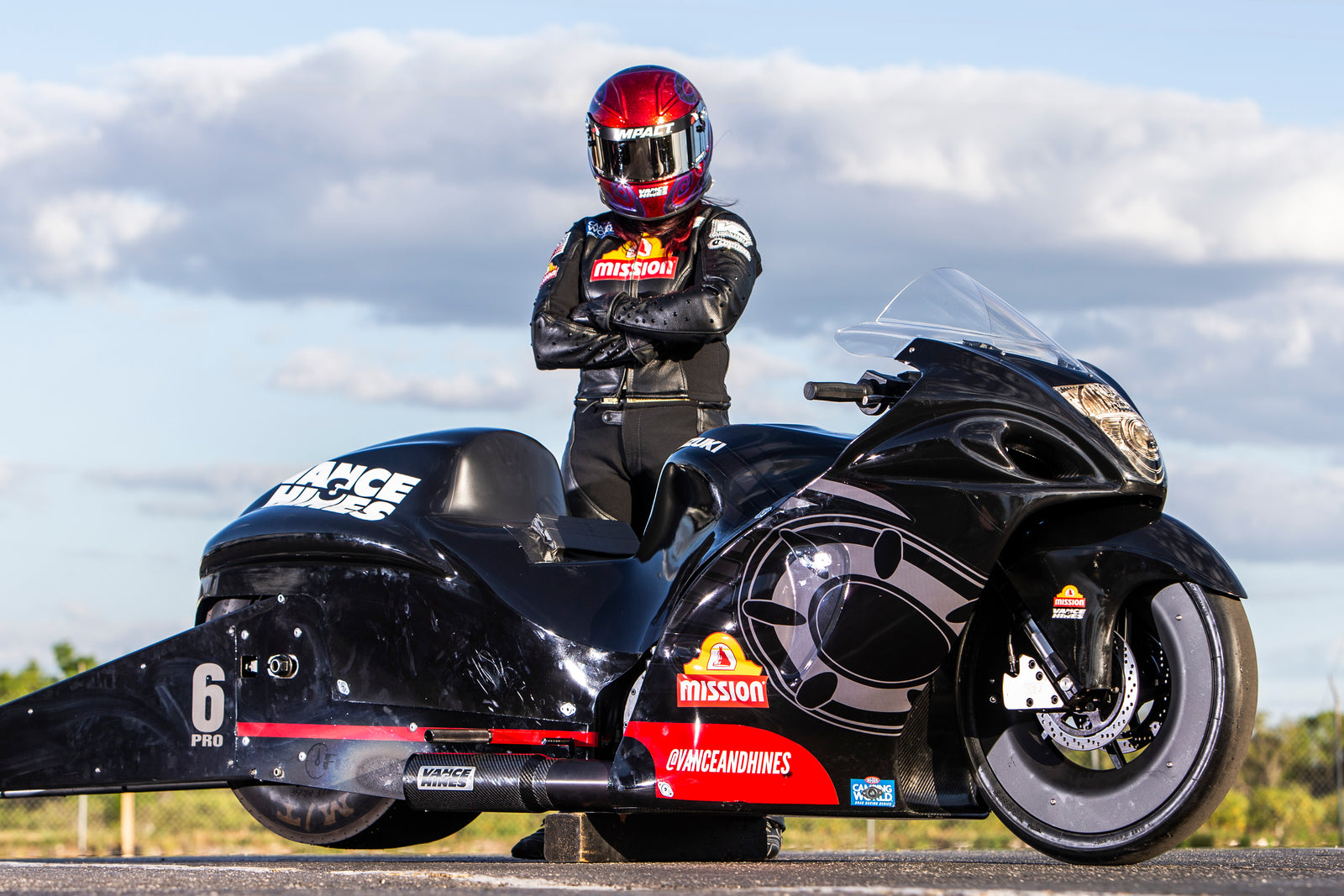 NHRA Pro Stock Motorcycle Racing VANCE & HINES