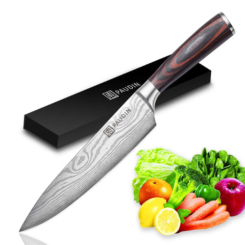  PAUDIN Kitchen Knives Set of 3, Sharp Chef Knife Set