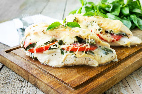 tomato stuffed chicken breasts