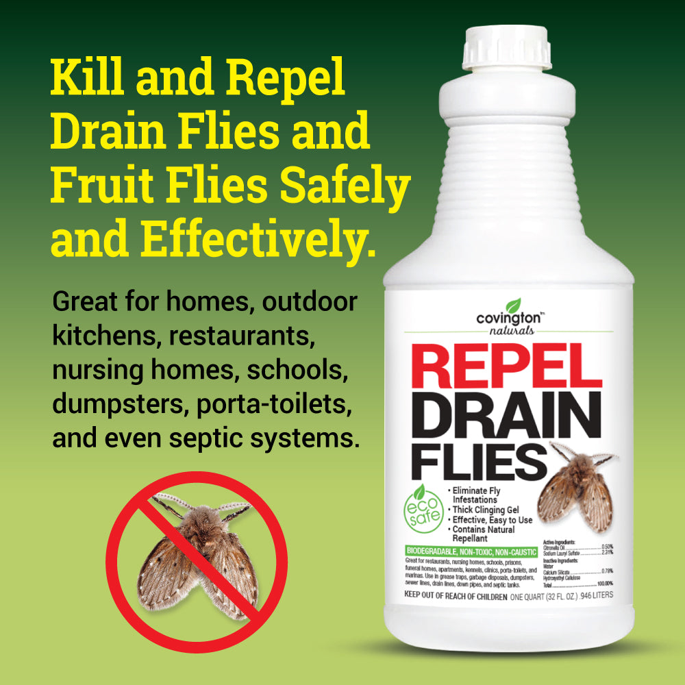 Drain Fly Killer, Fruit Fly Killer Gel Treatment and Drain Cleaner