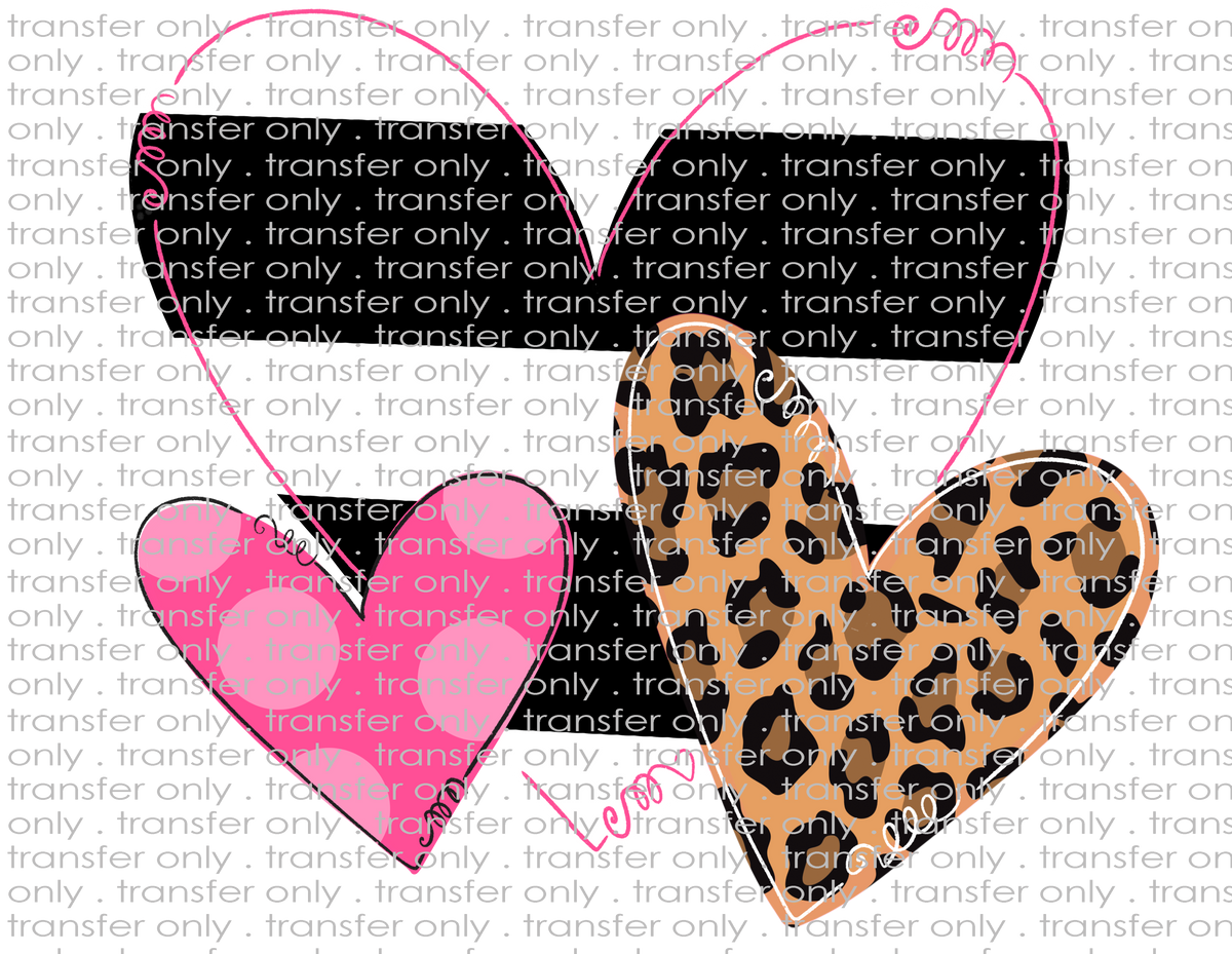 Download 3 Hearts Valentines - Waterslide, Sublimation Transfers ...