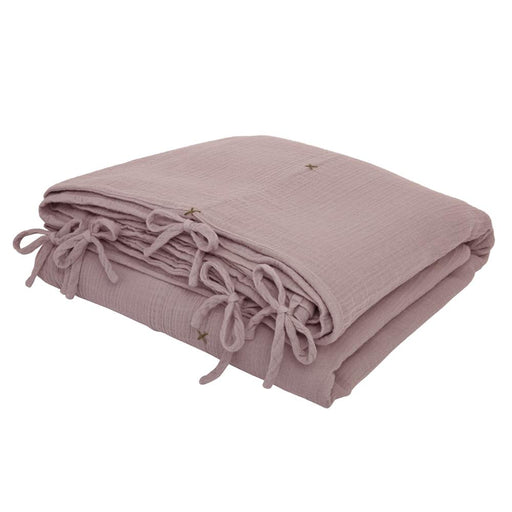 dusty pink cot bedding