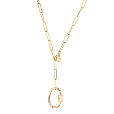 Two Row Rhinestone Chain Necklace - A New Day™ Gold : Target