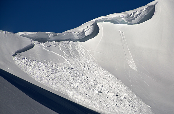 Mt. Grant cornice and avalanche