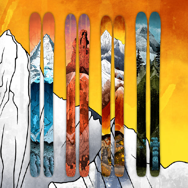 Wagner Artist Series skis by Sherwood Smith