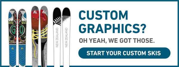 Custom Graphics are part of the package at Wagner Custom Skis