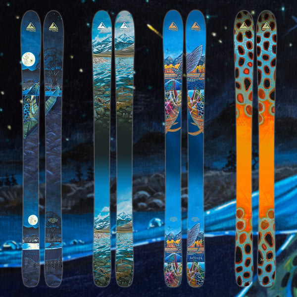 Derek DeYoung's 2023 Artist Series collection for Wagner Custom Skis