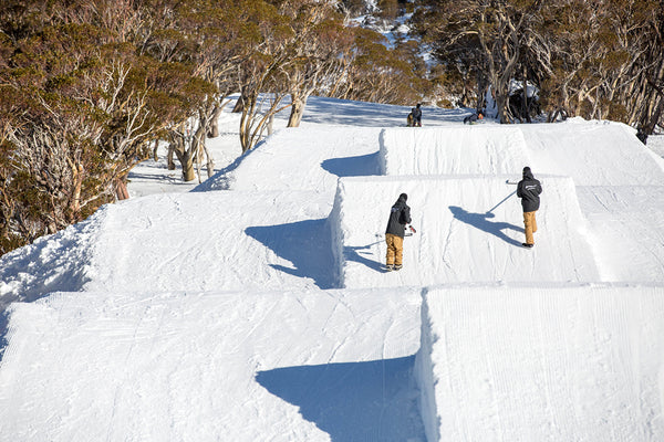 Grooming Perisher's terrain parks