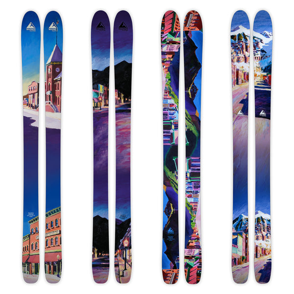 Roger Mason's ski graphics for Wagner Custom Skis