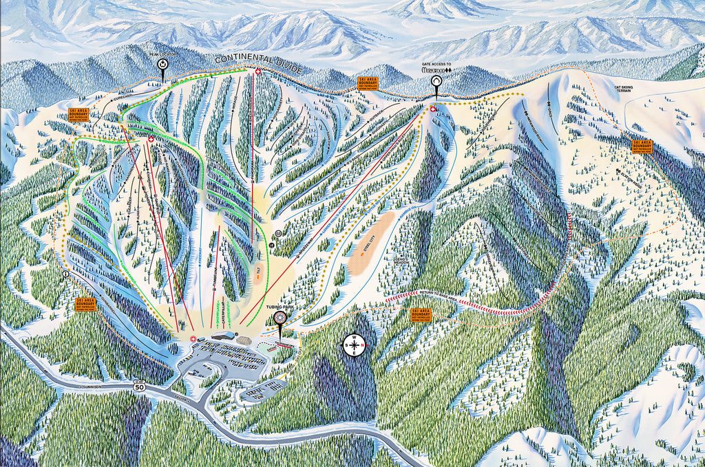 Monarch Mountain trail map