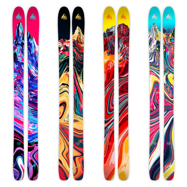Jack Plantz Artist Series graphics for Wagner Custom Skis