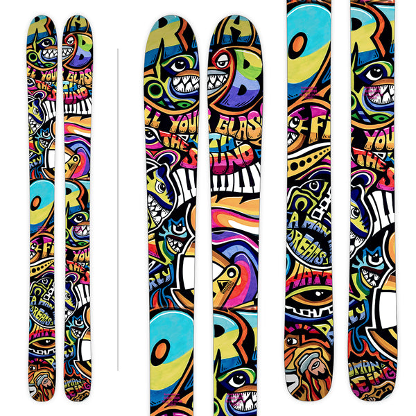 Twiddle custom graphic for Wagner Custom Skis