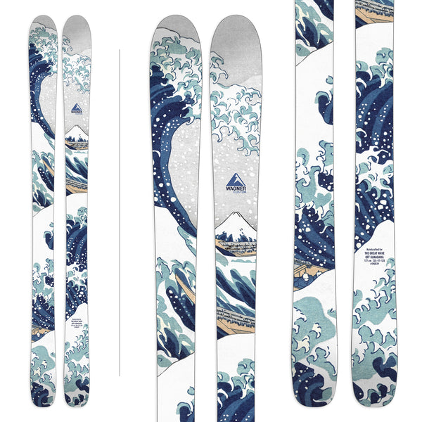 The Great Wave house graphic from Wagner Custom Skis