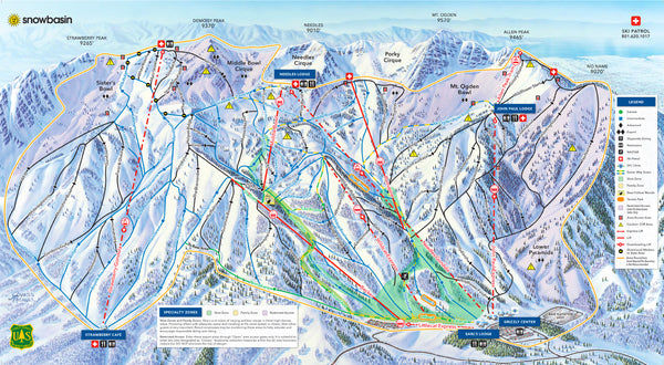 Snowbasin Resort trail map