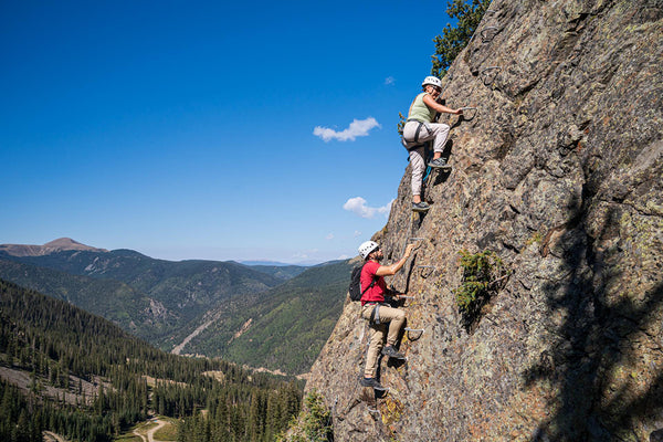 The via ferrata at Taos