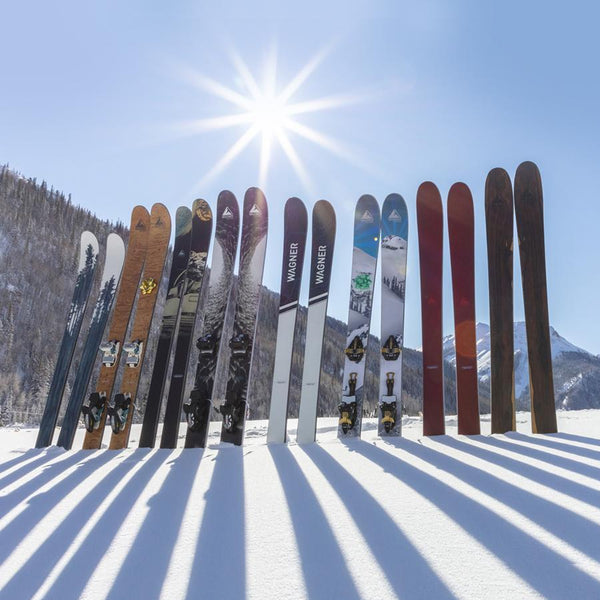 A fence of Wagner Skis